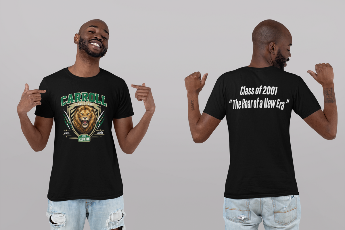 Carroll High School Class of 2001 25th Reunion Tee shirt
