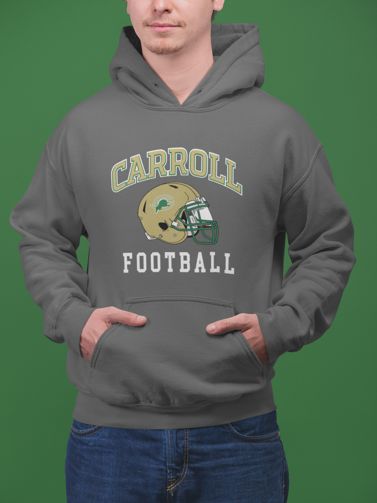 Carroll Lions Football Hoodie unisex