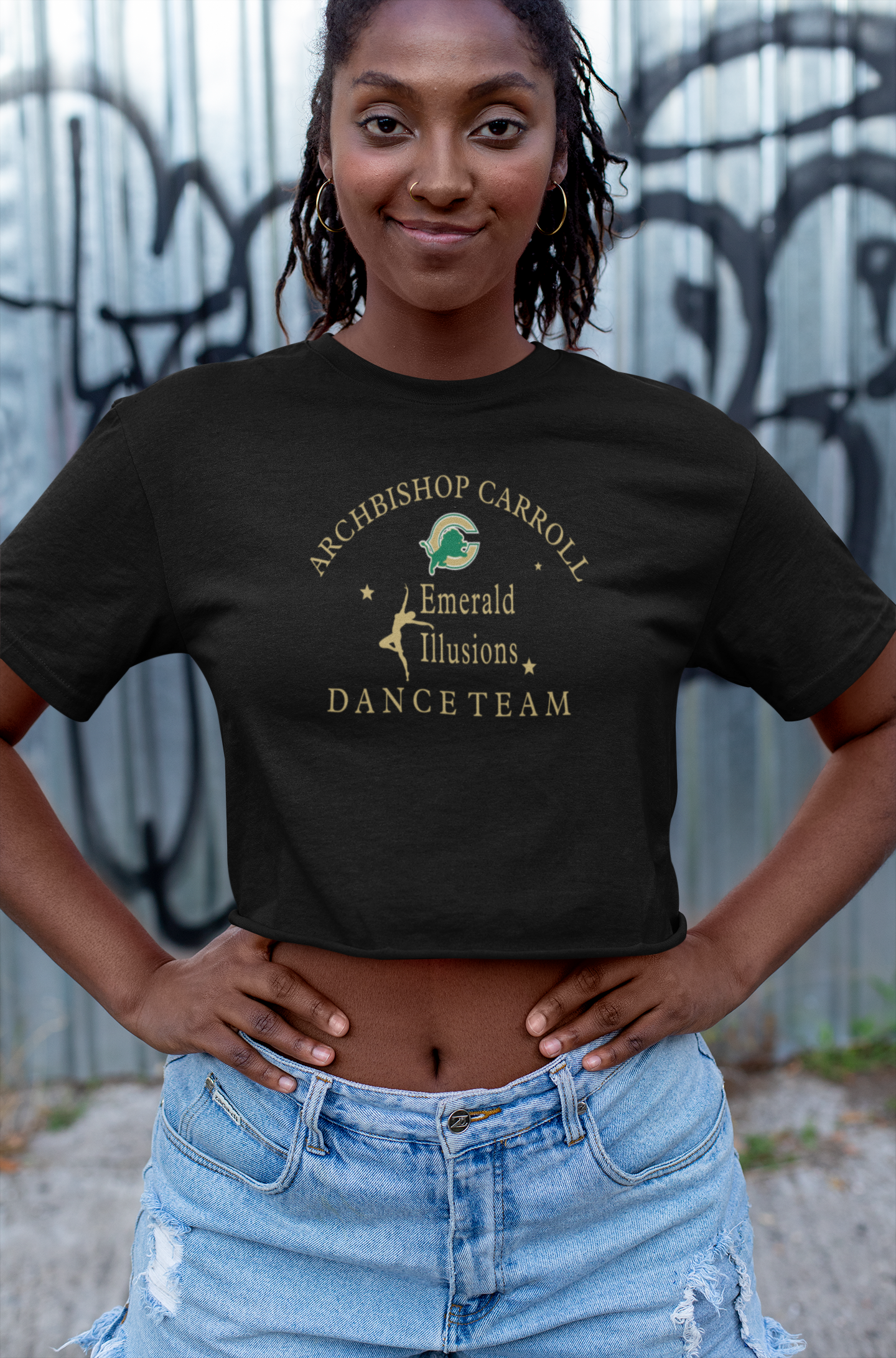 Emerald Illusions Dance Team crop top