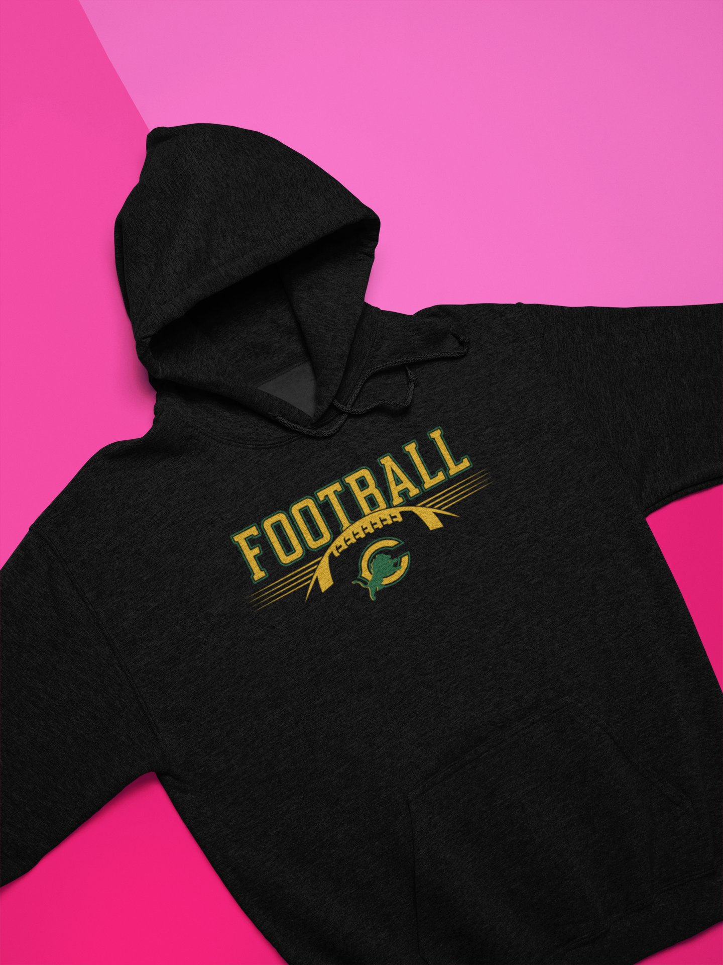 Black Hoodie Carroll Lions Football