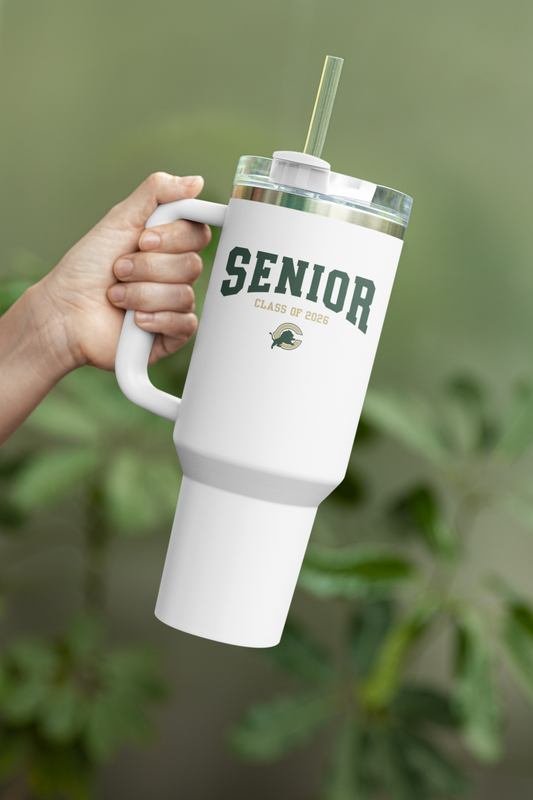 40oz Tumbler with Handle and straw SENIOR 2026