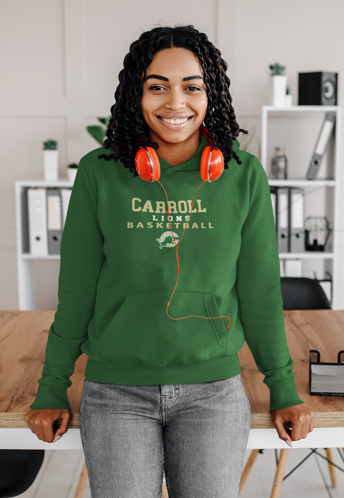 Carroll Lions Basketball hoodie unisex