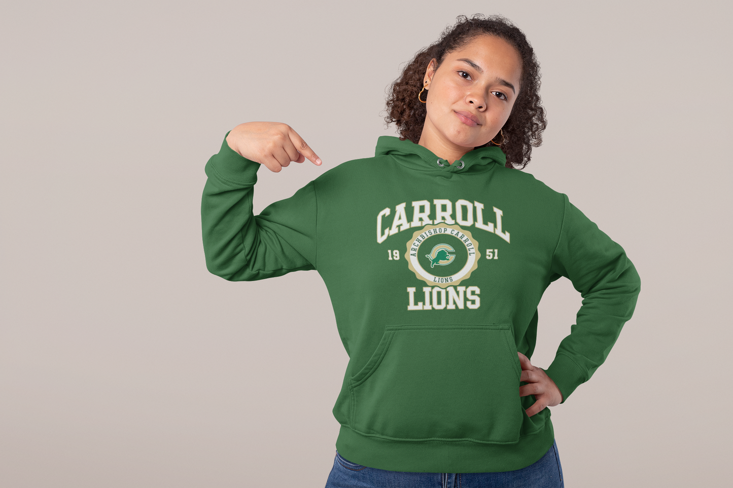 Carroll Lions hoodie unisex
